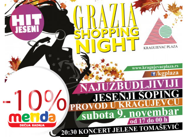 Grazia shopping night Kragujevac Plaza