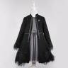 Pamina svečani komplet za devojčice haljina + kaput crni 19796